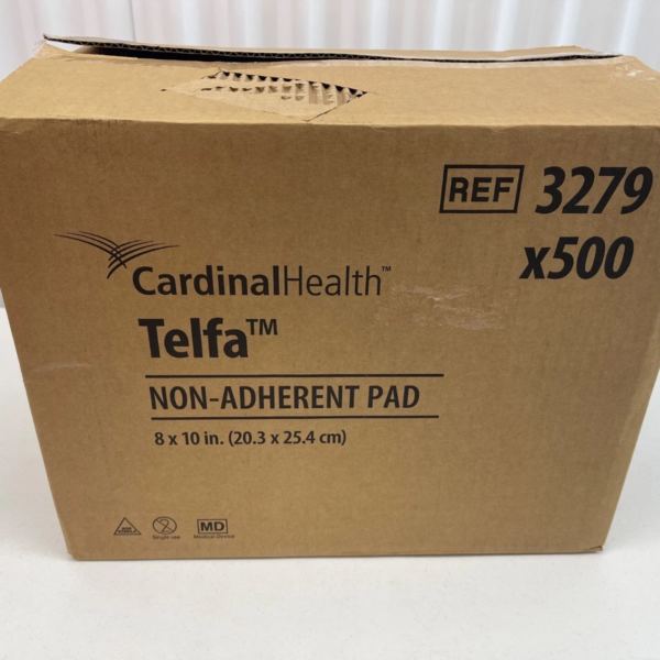 Box of 500 Cardinal Health Telfa Ouchless Non-Adherent Pad 8" x 10" in. REF 3279