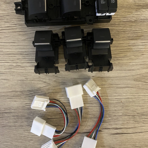 LED Power Window Switch Control Panel Replacements Set for Toyota RAV4 2019-2023