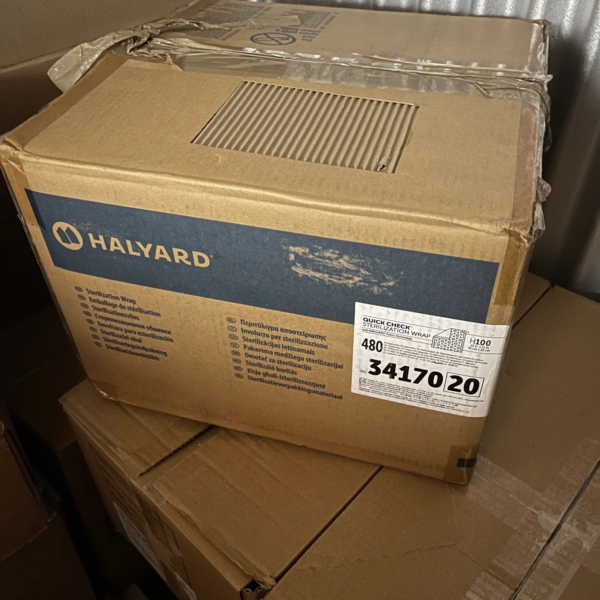 Halyard Quick Check Sterilization Double Wrap H100 Fabric 15" x 15" 480/case