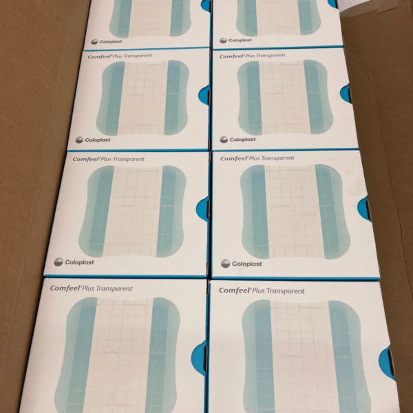 Lot of 8 - Comfeel Plus Transparent 10cmx10cm Hydrocolloid Dressing - 33533