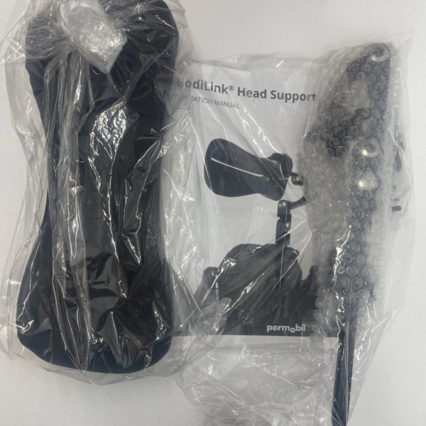 Permobil Bodilink Head Support wheelchair E0955 Pad E1028 PT hardware Flip-Down