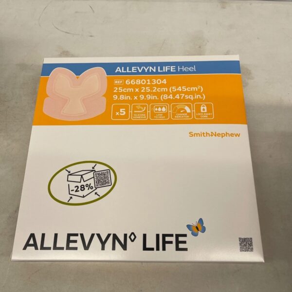 Smith & Nephew 66801304 Allevyn Life Heel 9.8in x 9.9in Foam Dressings 5 Pack
