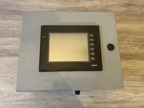OMRON NP5-SQ001B Interactive Touch Screen HMI Display Panel with Enclosure