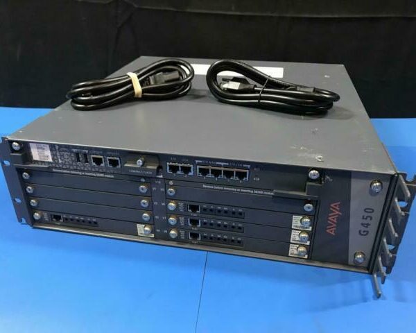AVAYA 700459456, G450 Media Gateway MB450 S8300 2x MM7108 MM710 1x MM714 PS4504