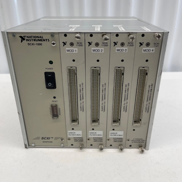 NATIONAL INSTRUMENTS SCXI-1000 4 Slot Chassis - 3 x SCXI 1120D, SCXI 1121