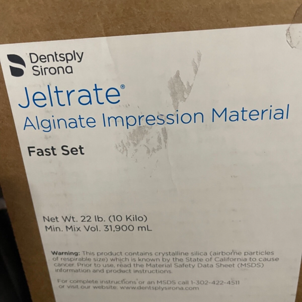 Dentsply Sirona Jeltrate Alginate Impression Material Fast Set - 22 lb